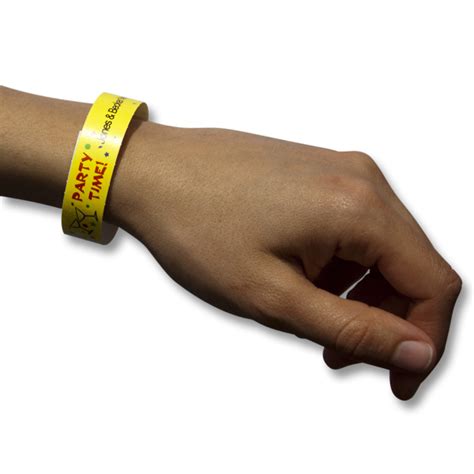 printable Tyvek wristband